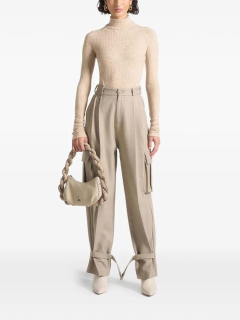 Manière De Voir contour-piping ribbed top - Neutrals