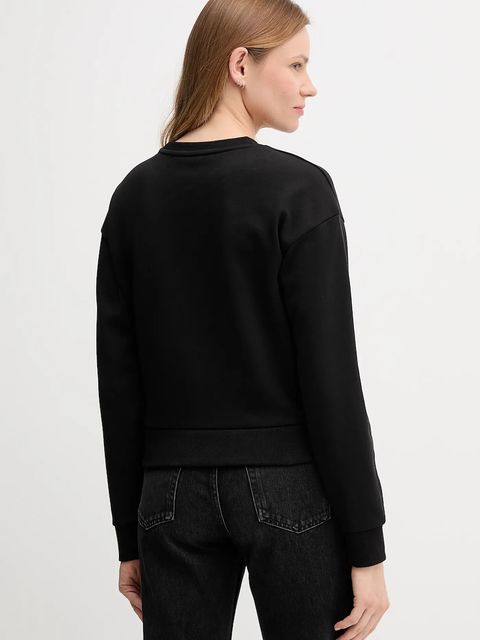 Armani Exchange bluza bawełniana damska kolor czarny z nadrukiem XW001451 AF10830 - zdjęcie produktu nr 2