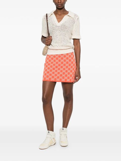 Gucci patterned mini skirt - Orange - zdjęcie produktu nr 2