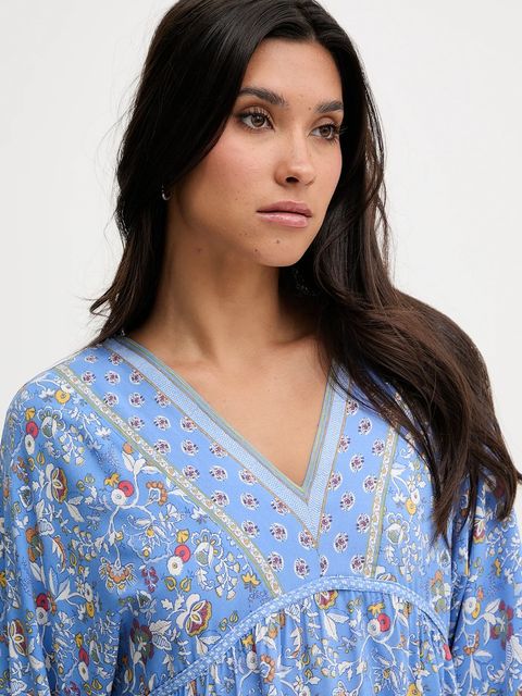 women'secret koszula nocna damska kolor niebieski 4929181