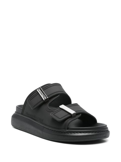 Alexander McQueen logo-engraved sandals - Black - zdjęcie produktu nr 2