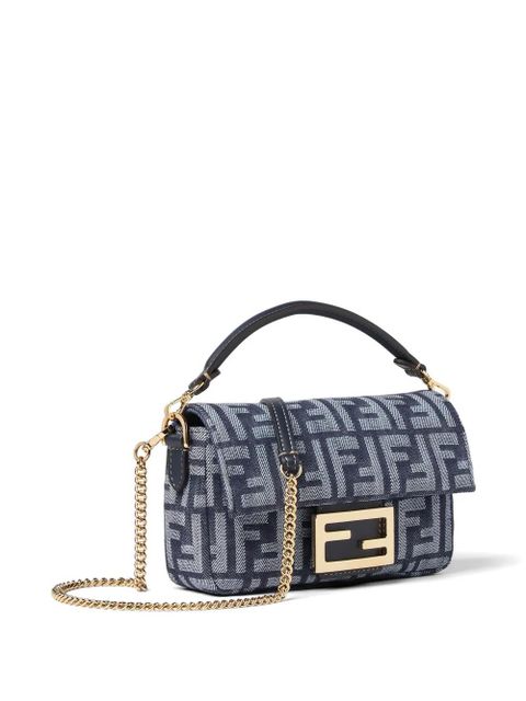FENDI mini Baguette® chain tote bag - Blue