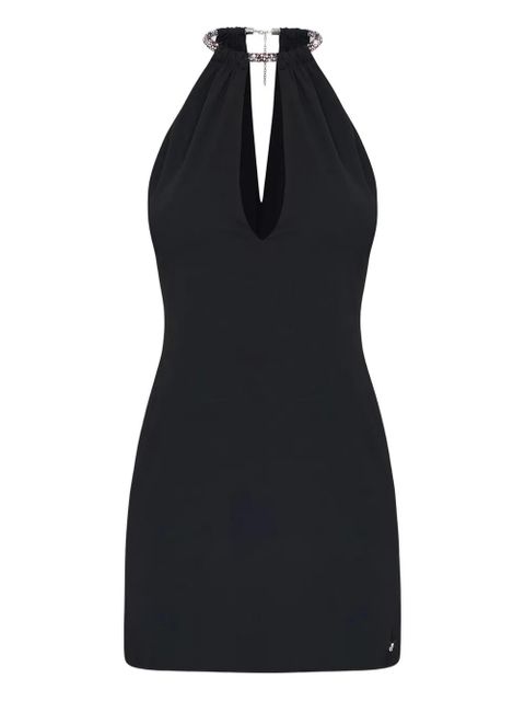AMIRI rhinestone-embellished mini dress - Black - zdjęcie produktu nr 1
