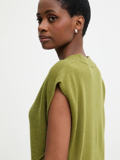 United Colors of Benetton kamizelka z dodatkiem wełny