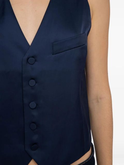 Zadig&Voltaire Emaux button waistcoat - Blue