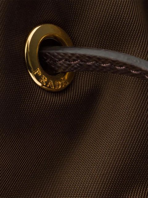 Prada Duet Re-Nylon bucket bag - Brown