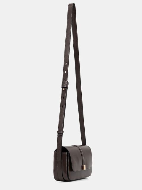 Marc O'Polo torebka skórzana kolor brązowy 5000009278 - zdjęcie produktu nr 2