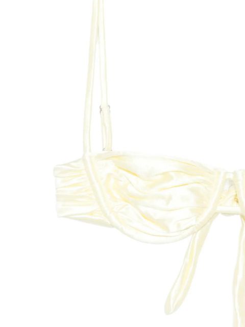 Isa Boulder Static weave bikini top - Neutrals