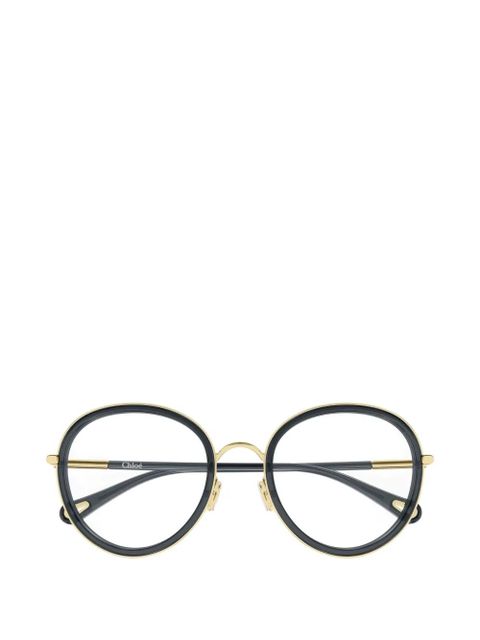 Chloé Eyewear round metal glasses - Black - zdjęcie produktu nr 1