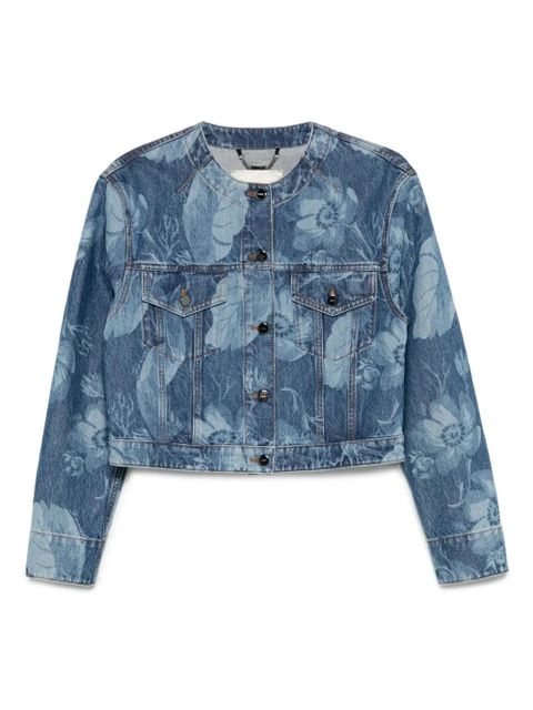 FENDI printed denim jacket - Blue - zdjęcie produktu nr 1
