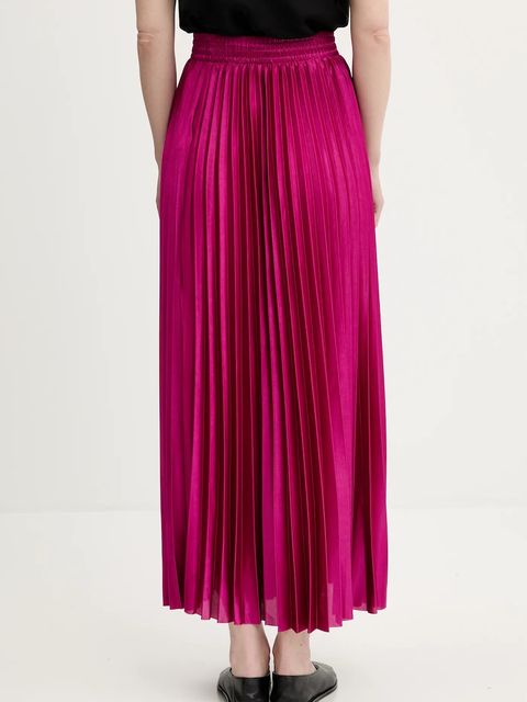 Answear.LAB spódnica kolor różowy maxi rozkloszowana