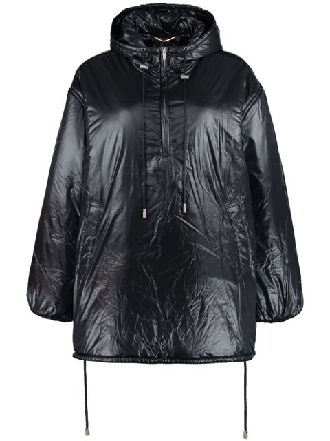 Saint Laurent Cassandre padded hooded jacket - Black - zdjęcie produktu nr 1