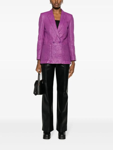 Zadig&Voltaire Visco crinkled leather blazer - Purple - zdjęcie produktu nr 2