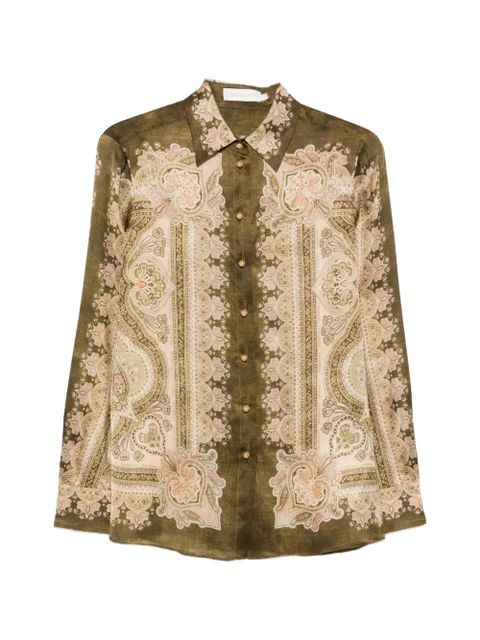 ZIMMERMANN paisley buttoned shirt - Green - zdjęcie produktu nr 1