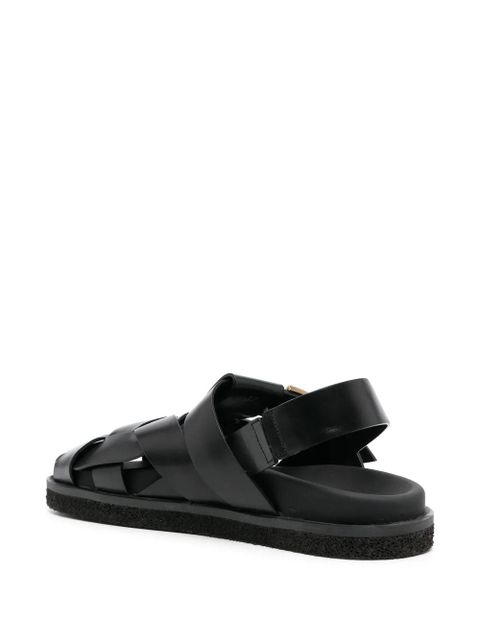 Tod's caged leather sandals - Black