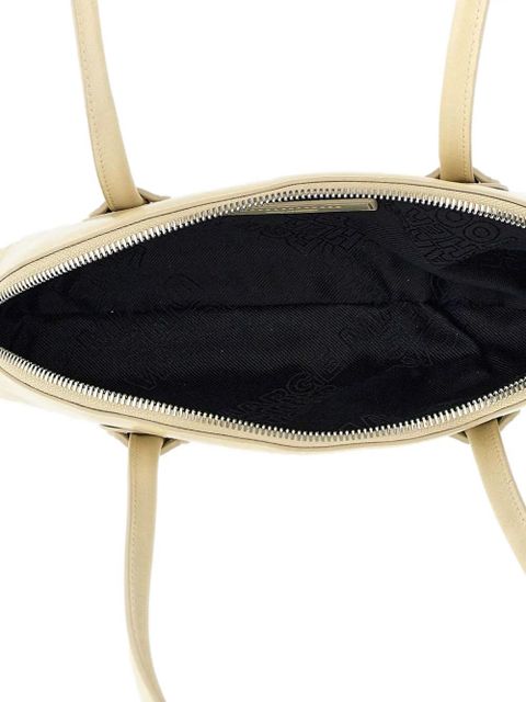 Marge Sherwood Bessette embossed logo half-moon shoulder bag - Yellow