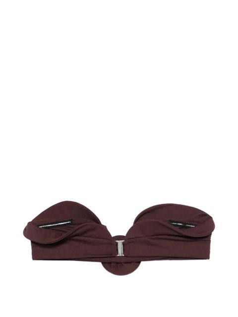 Magda Butrym rosette-detail bikini top - Red - zdjęcie produktu nr 2