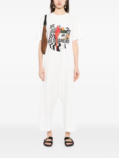 FARM Rio graphic-print jumpsuit - White - zdjęcie produktu nr 2