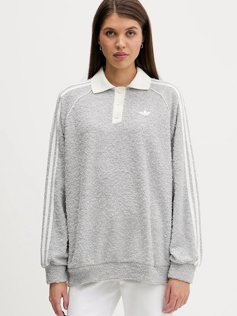 adidas Originals bluza damska kolor szary z aplikacją KS7791 - zdjęcie produktu nr 1