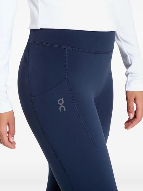 On Running logo performance leggings - Blue