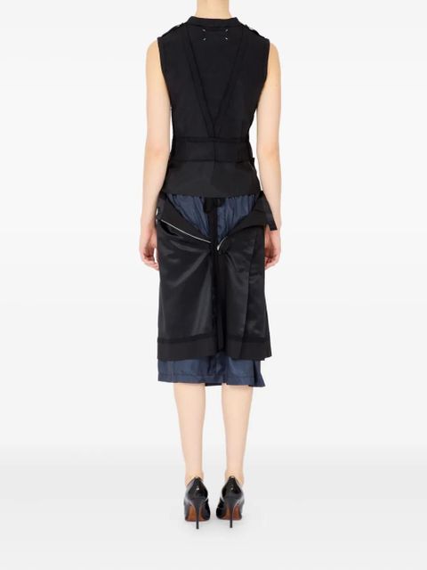 Maison Margiela two-tone top - Black