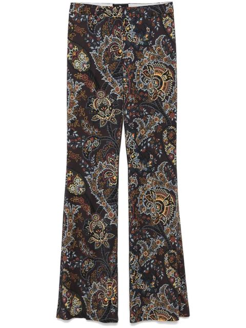 ETRO paisley-print flared trousers - Black - zdjęcie produktu nr 1