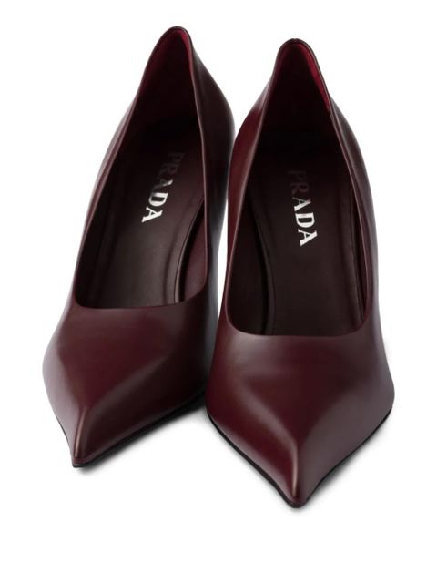 Prada 85mm leather pumps - Red
