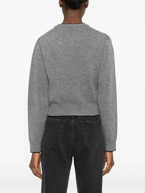 Chloé heart-motif buttoned cardigan - Grey