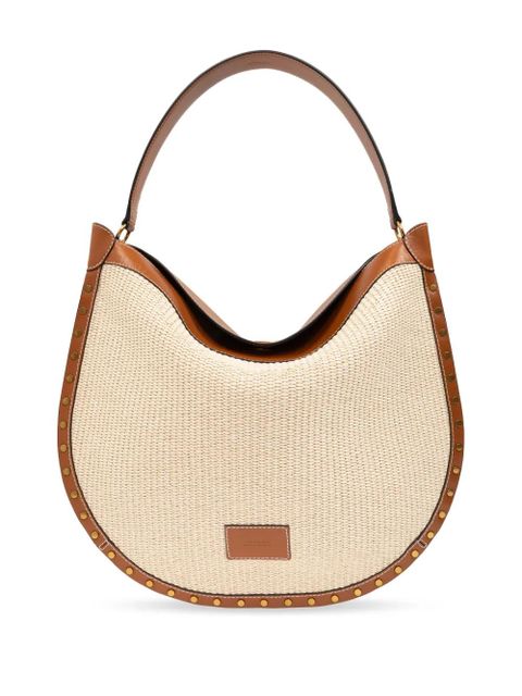 ISABEL MARANT Oskan wicker handbag - Neutrals - zdjęcie produktu nr 1