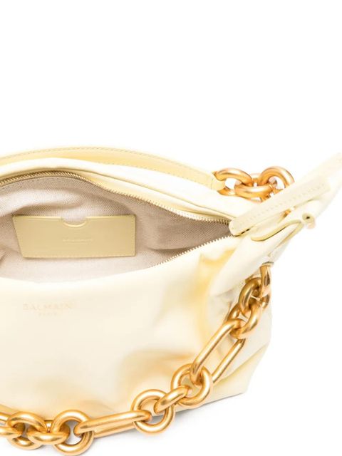 Balmain Sync chain-detail leather tote - Yellow