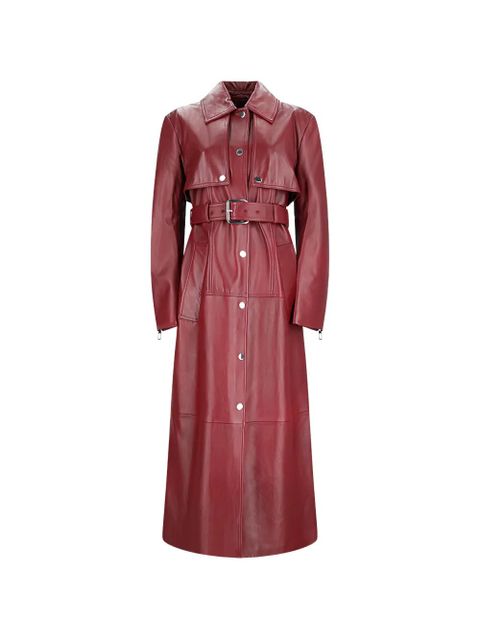 Max Mara leather two-piece trench coat - Red - zdjęcie produktu nr 1