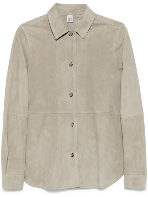 TOTEME suede shirt - Neutrals - zdjęcie produktu nr 1