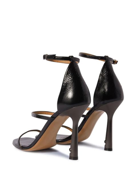 Off-White Lollipop leather sandals - Black