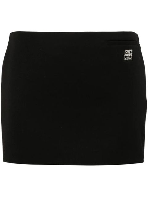Givenchy 4G-plaque wool miniskirt - Black - zdjęcie produktu nr 1