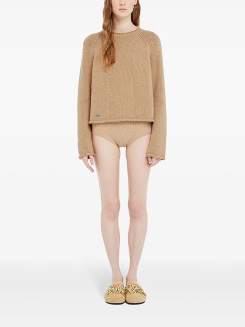 Alanui cashmere-cotton jumper - Neutrals - zdjęcie produktu nr 2