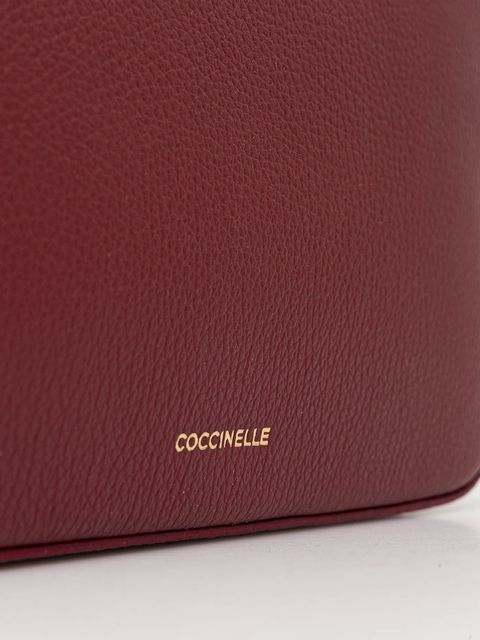 Coccinelle torebka skórzana TEBE kolor bordowy E5.MN5.52.01.01