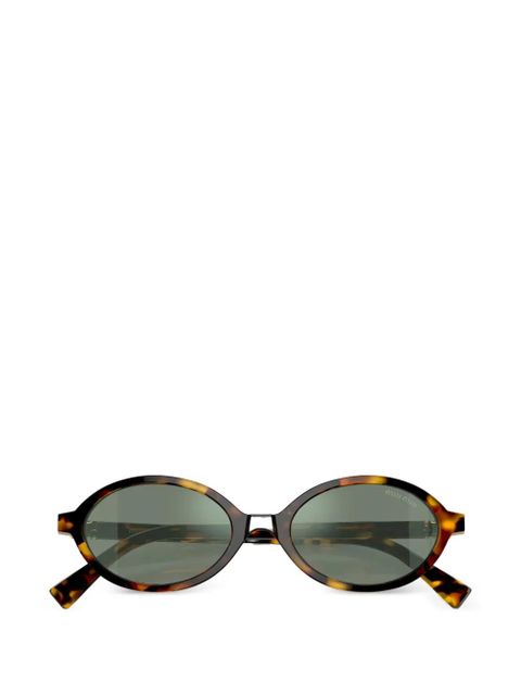 Miu Miu Eyewear oval-frame sunglasses - Brown