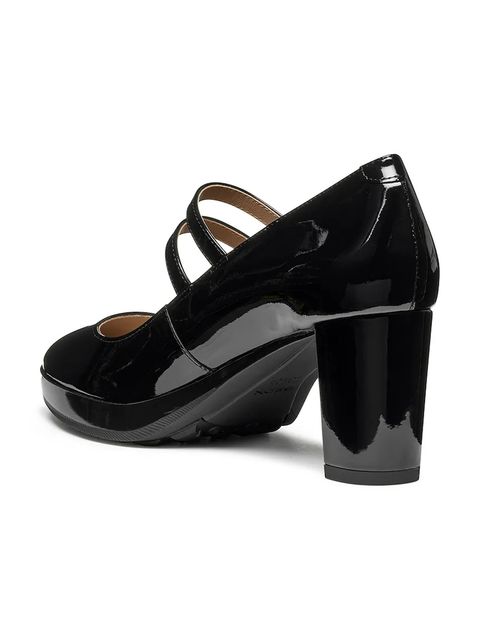 Geox szpilki D WALK PLEASURE 60 kolor czarny na słupku D56TEA 00066 C9999