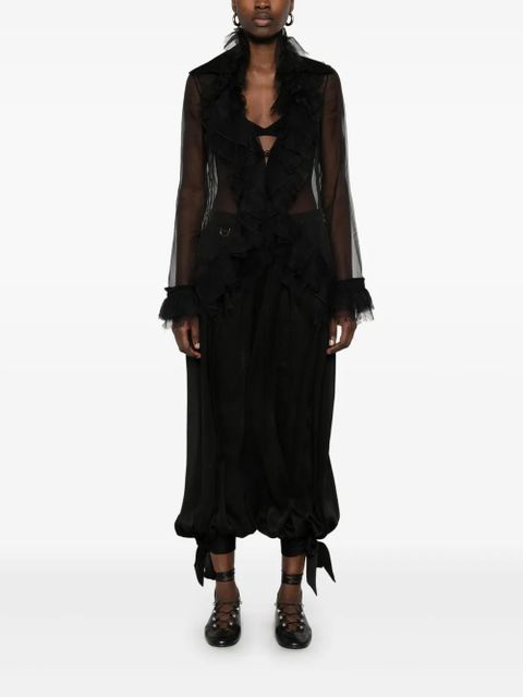 Chloé georgette-crepe culottes - Black