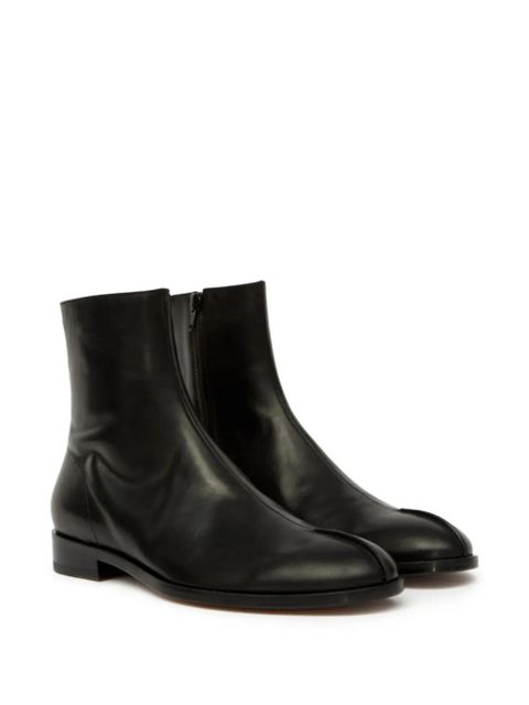 MM6 Maison Margiela leather ankle boots - Black - zdjęcie produktu nr 2