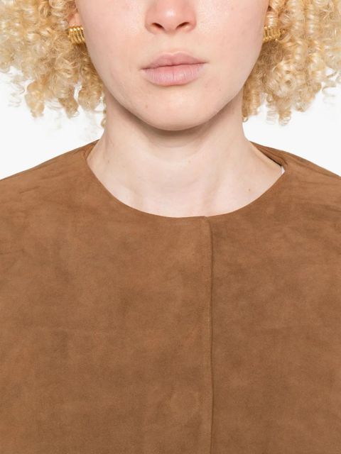 St. Agni suede jacket - Brown