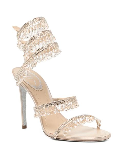 René Caovilla 105mm Chandelier sandals - Neutrals