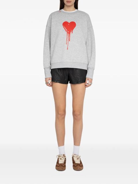 Zadig&Voltaire Oscar heart sweatshirt - Grey - zdjęcie produktu nr 2