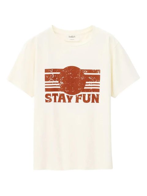 Ba&Sh Reese graphic-print T-shirt - Neutrals - zdjęcie produktu nr 1