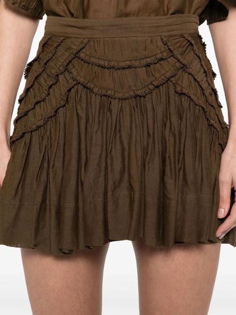 MARANT ÉTOILE Ceola mini skirt - Brown