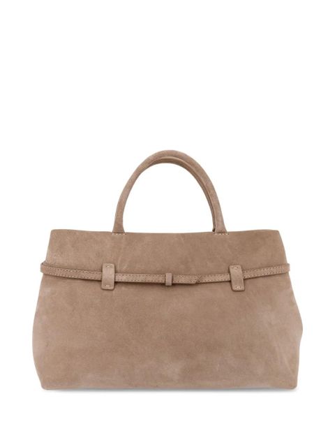 Manu Atelier Le Cambon 35 buckle-fastening suede handbag - Neutrals - zdjęcie produktu nr 2
