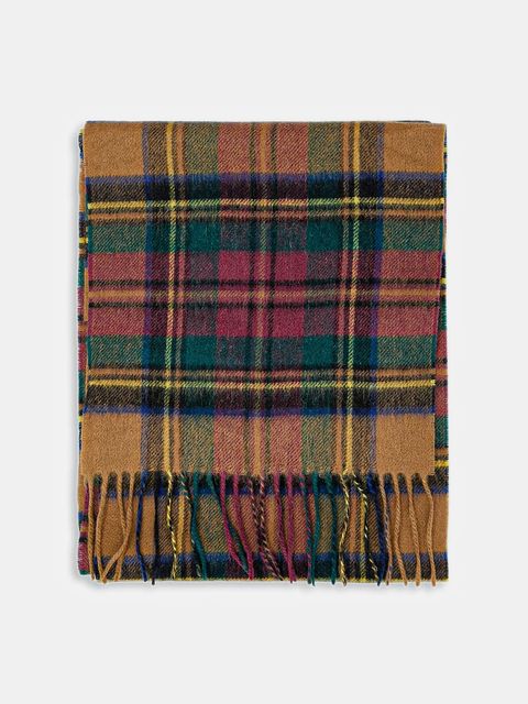 Barbour szalik wełniany kolor multicolor wzorzysty USC0137