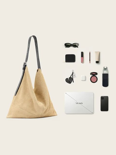 AllSaints torebka zamszowa ASHA