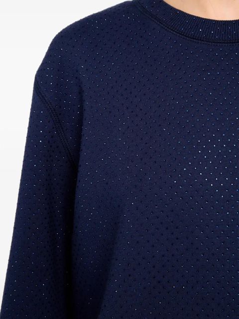 Zadig&Voltaire Edmond strass sweatshirt - Blue