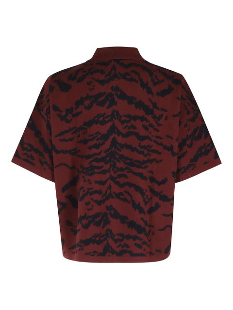 Essentiel Antwerp zebra print pocket polo top - Red - zdjęcie produktu nr 2